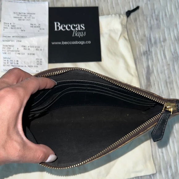 Authentic Fendi FF Pochette - Picture 9 of 10